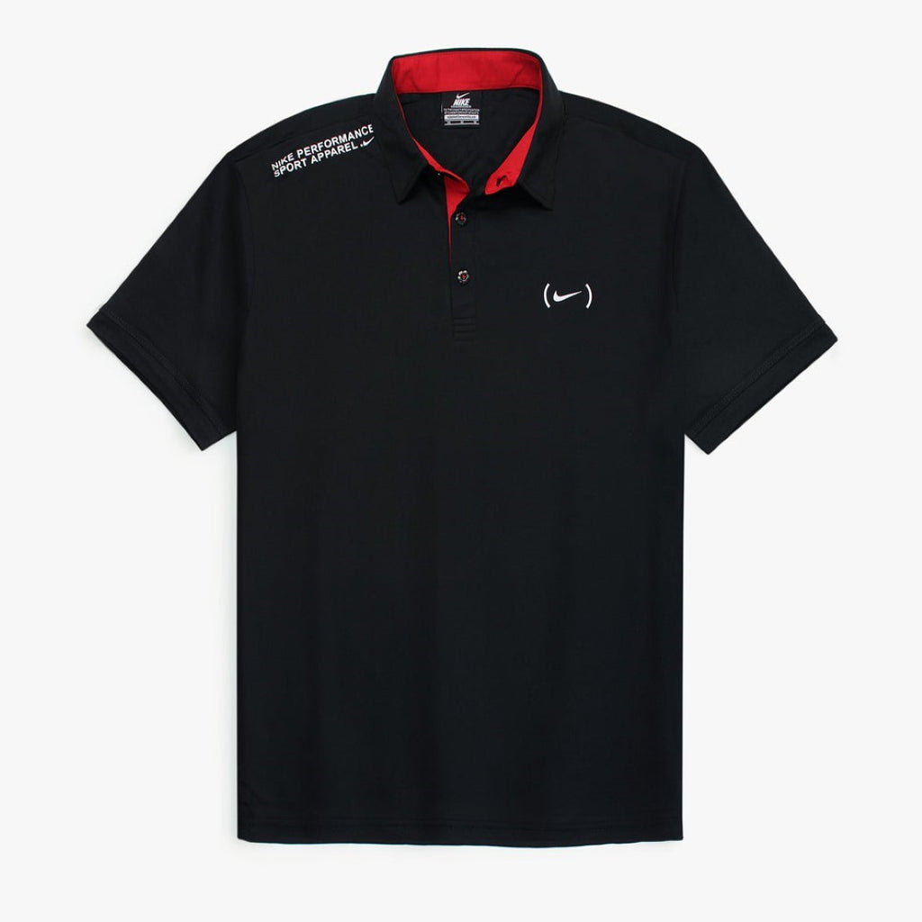 NK PERFORMANCE POLO SHIRT DRY-FIT - BLACK