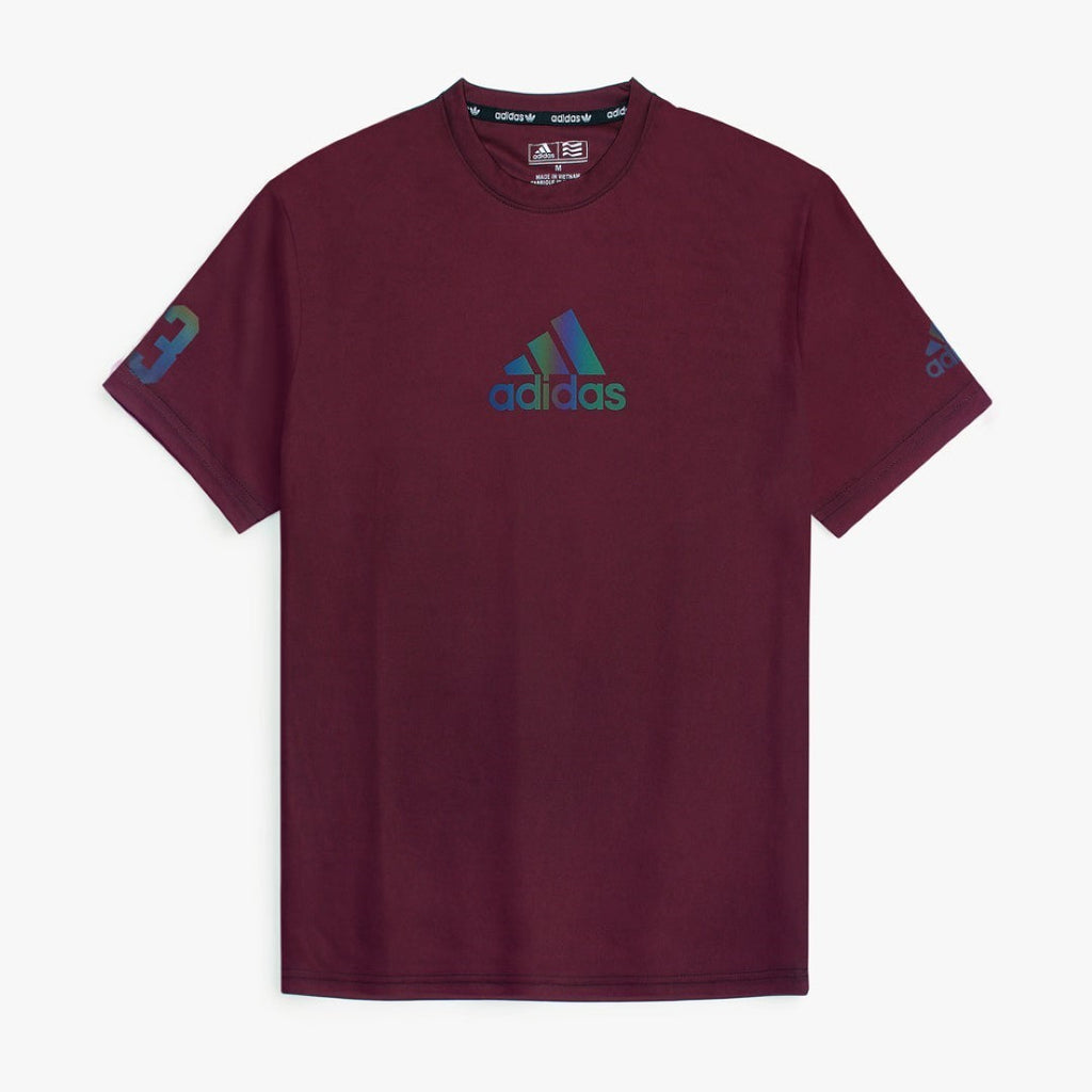 ADI T-SHIRT DRY-FIT - BURGUNDY (T13)