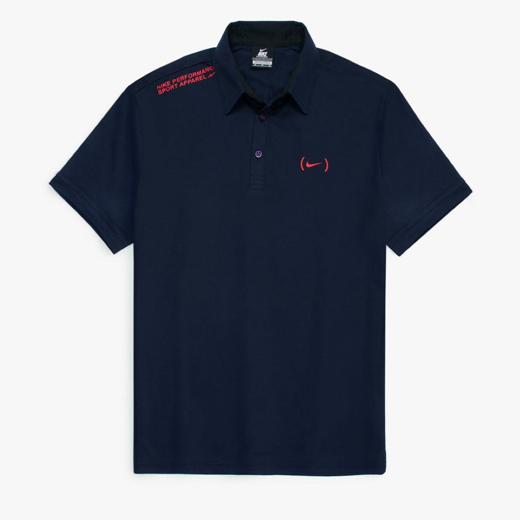 NK PERFORMANCE POLO SHIRT DRY-FIT - BLUE