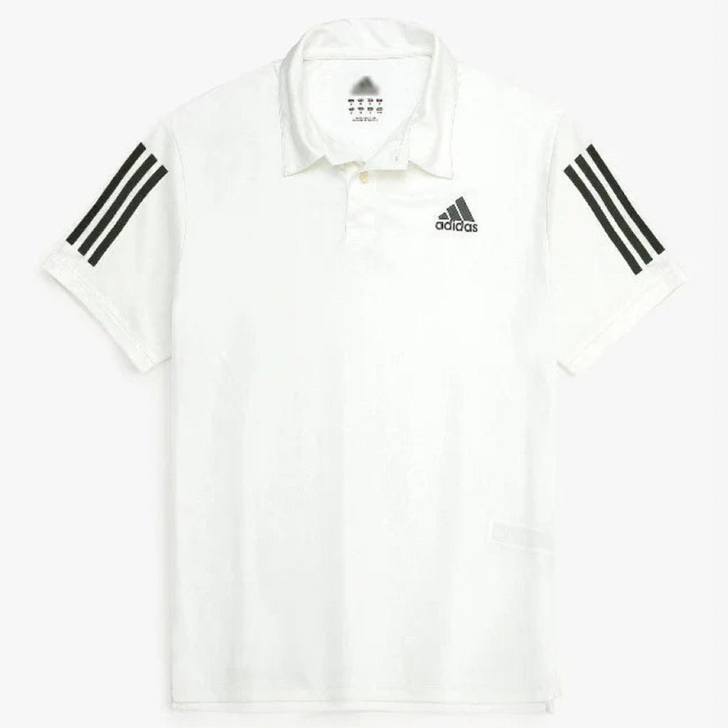 ADI STRIPES POLO SHIRT DRY-FIT - WHITE