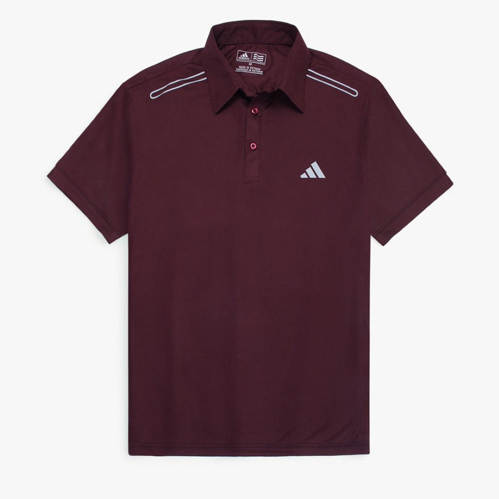 GOLF POLO SHIRT DRY-FIT - BURGUNDY